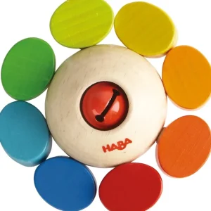 Haba Premiers Jeux D'éveil Et Accessoires Bébé>Hochet sonore pour bébé en bois - Jolie fleur