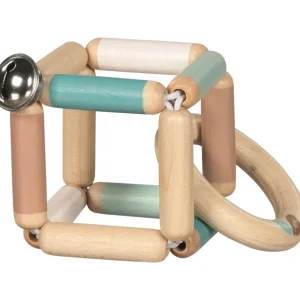 Heimess Premiers Jeux D'éveil Et Accessoires Bébé>Hochet Souple Cubique (Bois) pour Bébé Ours Brin