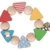 Heimess Premiers Jeux D'éveil Et Accessoires Bébé>Hochet souple en bois pour bébé Couleurs en fête