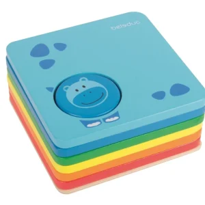 Beleduc Puzzles Premier Âge>Jeu à empiler Animaux rigolos - Puzzle pour bébé