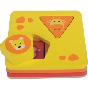 Beleduc Puzzles Premier Âge>Jeu à empiler Animaux rigolos - Puzzle pour bébé