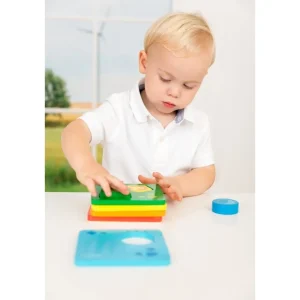 Beleduc Puzzles Premier Âge>Jeu à empiler Animaux rigolos - Puzzle pour bébé