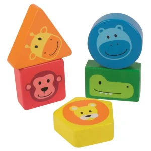 Beleduc Puzzles Premier Âge>Jeu à empiler Animaux rigolos - Puzzle pour bébé