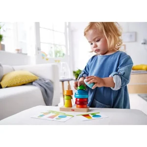 Haba Jouets À Empiler Et À Encastrer>Jeu à Empiler en Bois - Ronde des couleurs Enfant