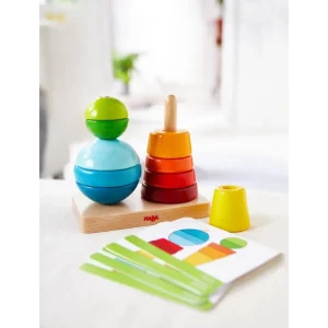 Haba Jouets À Empiler Et À Encastrer>Jeu à Empiler en Bois - Ronde des couleurs Enfant