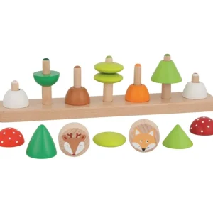Goki Jouets À Empiler Et À Encastrer>Jeu à Empiler en Bois pour Enfant Ma petite forêt