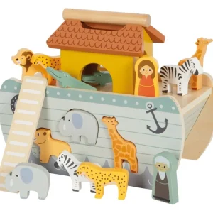 Small Foot Petits Univers | Jouets À Empiler Et À Encastrer>Jeu à Encastrer en Bois - Ma Petite Arche de Noé