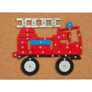 Small Foot Loisirs Créatifs>Jeu de Clous en Bois pour Enfant - Véhicules