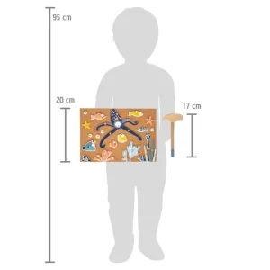 Small Foot Loisirs Créatifs>Jeu de Clous en Bois pour Enfant Profondeurs Marines