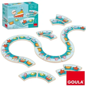 Goula Jeux De Mémoire Et D'association>Jeu de domino en bois Serpent de mer pour enfants