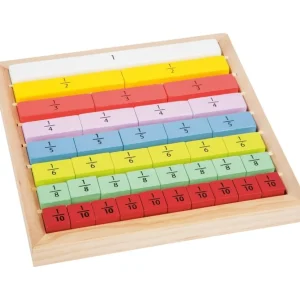Small Foot Chiffres Et Calcul>Jeu de fractions en bois - Jeux éducatifs