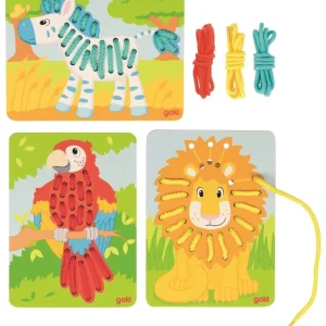 Goki Couleurs Et Formes>Jeu de Laçage en Bois pour Enfant Ma Petite Savane