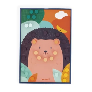 Janod Couleurs Et Formes>Jeu de Mosaïques en Bois Animaux pour Enfant