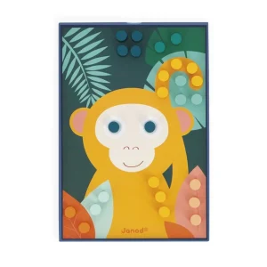 Janod Couleurs Et Formes>Jeu de Mosaïques en Bois Animaux pour Enfant