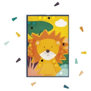 Janod Couleurs Et Formes>Jeu de Mosaïques en Bois Animaux pour Enfant