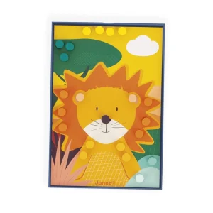 Janod Couleurs Et Formes>Jeu de Mosaïques en Bois Animaux pour Enfant