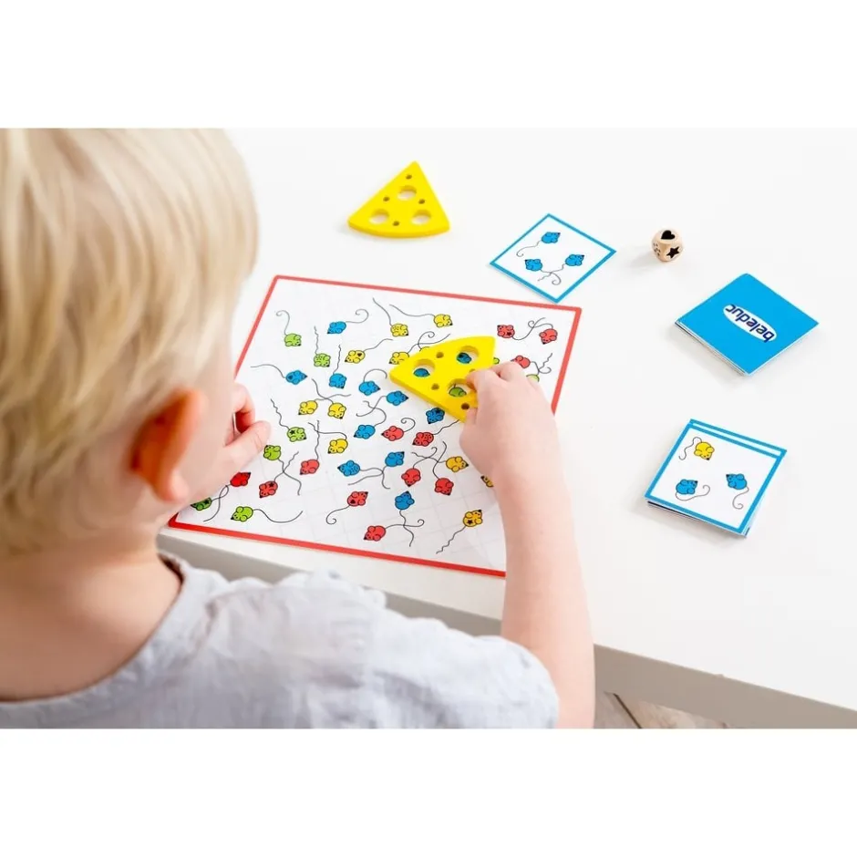 jeu_de_socit_en_bois__la__7.webp Beleduc Jeux De Mémoire Et D'association>Jeu de société en bois - La chasse aux souris