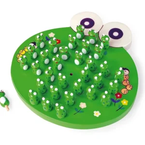 Small Foot Jeux De Stratégie Et De Réflexion>Jeu de Solitaire en Bois pour Enfant - Grenouille