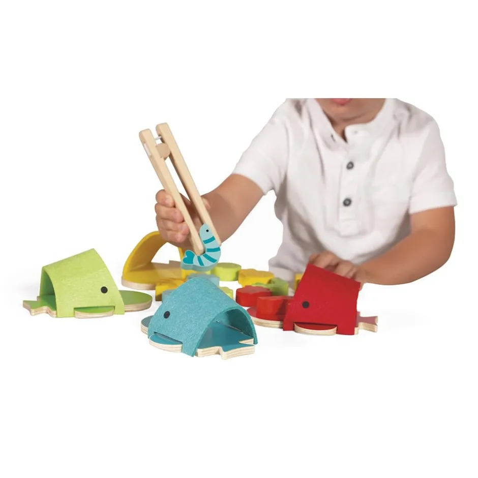 jeu_de_tri_des_couleurs_e_1.webp Janod Couleurs Et Formes>Jeu de Tri des Couleurs en Bois Baleines pour Enfant