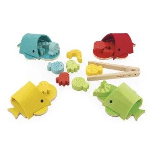 Janod Couleurs Et Formes>Jeu de Tri des Couleurs en Bois Baleines pour Enfant