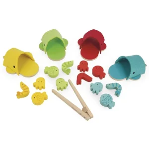 Janod Couleurs Et Formes>Jeu de Tri des Couleurs en Bois Baleines pour Enfant