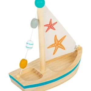 Small Foot Jouets De Bain>Jeu d'eau en bois pour enfant - Voilier (éveil)