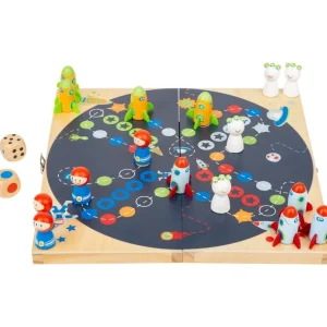 Small Foot Jeux De Plateau>Jeu des Petits Chevaux de l'Espace en Bois pour Enfant