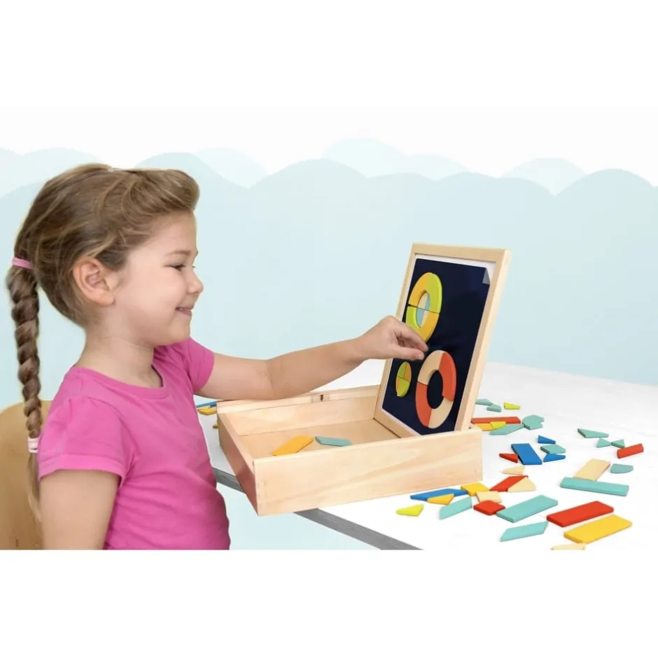 jeu_ducatif_en_bois_pour__12.webp Beleduc Couleurs Et Formes>Jeu Éducatif en Bois pour Enfant - Art Magnétique