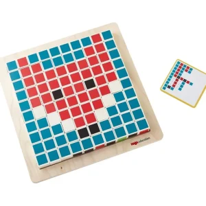 Haba Logique Et Raisonnement>Jeu Initiation au Codage (Bois) Manipulation des Pixels