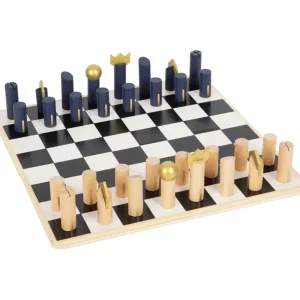 Small Foot Jeux De Stratégie Et De Réflexion>Jeux d'Échecs, de Dames et Backgammon 3 en 1 Doré en Bois pour Enfant