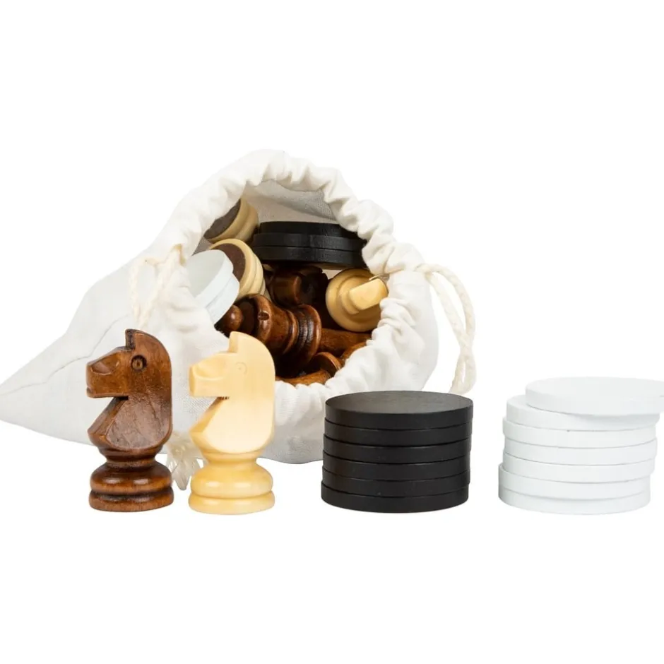 jeux_dchecs_et_de_dames_x_2.webp Small Foot Jeux De Stratégie Et De Réflexion>Jeux d'échecs et de dames XXL en Bois pour Enfant