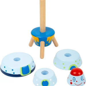 Small Foot Jouets À Empiler Et À Encastrer>Jouet à Empiler en Bois Bébé - Navette Spatiale
