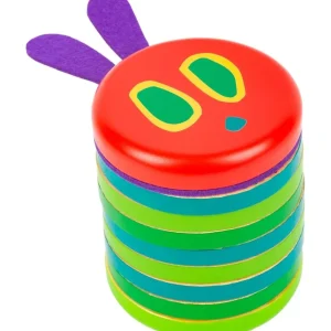 Small Foot Jouets À Empiler Et À Encastrer>Jouet à Empiler en Bois pour Bébé - Chenille