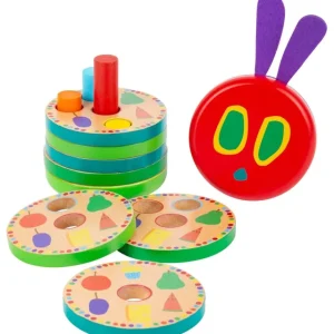 Small Foot Jouets À Empiler Et À Encastrer>Jouet à Empiler en Bois pour Bébé - Chenille
