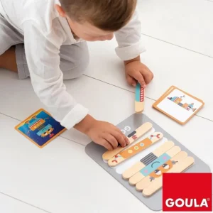 Goula Logique Et Raisonnement>L'atelier du robot en bois - Jeu éducatif