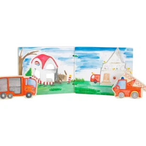Small Foot Livres D'éveil>Livre d'Éveil en Bois pour Bébé - Secouristes