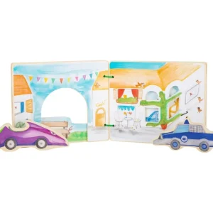 Small Foot Livres D'éveil>Livre d'Éveil en Bois pour Bébé - Forces de l'Ordre