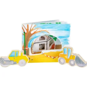 Small Foot Livres D'éveil>Livre d'Éveil en Bois pour Bébé - En construction