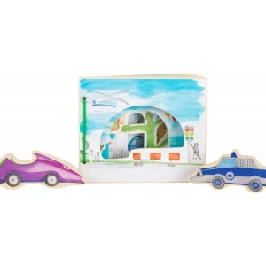 Small Foot Livres D'éveil>Livre d'Éveil en Bois pour Bébé - Forces de l'Ordre