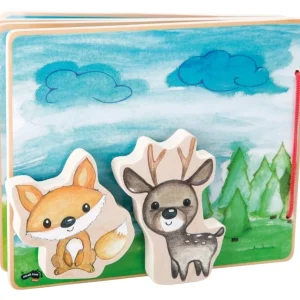 Small Foot Livres D'éveil>Livre d'Éveil en Bois pour Bébé - Mes Amis de la Forêt