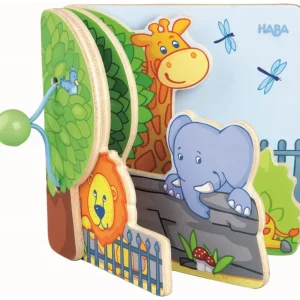 Haba Livres D'éveil>Livre d'Éveil en Bois pour Bébé Mon Premeir Safari