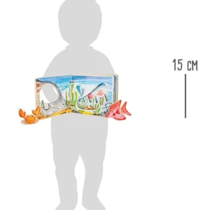 Small Foot Livres D'éveil>Livre d'Éveil en Bois pour Bébé - Vie sous la Mer