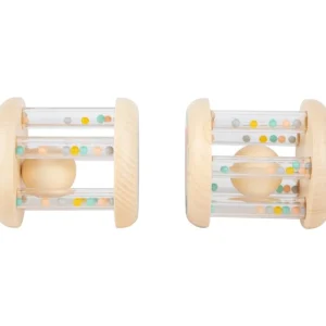 Small Foot Premiers Jeux D'éveil Et Accessoires Bébé>Lot de 2 Hochets Sonores en Bois pour Bébé