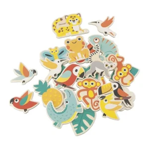 Janod Astronomie, Géographie Et Biologie>24 Magnets Tropicaux en Bois Tropik pour Enfant