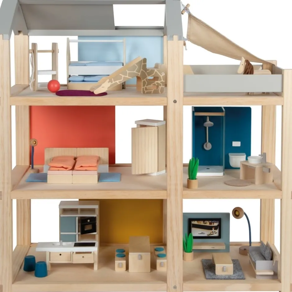 maison_de_poupe_en_bois_b_12.webp Small Foot Maisons De Poupées Et Accessoires>Maison de Poupée en Bois Beauté Naturelle