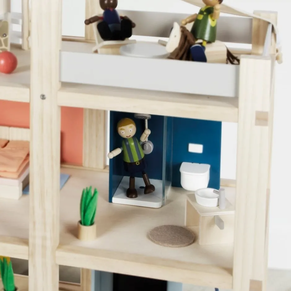maison_de_poupe_en_bois_b_5.webp Small Foot Maisons De Poupées Et Accessoires>Maison de Poupée en Bois Beauté Naturelle