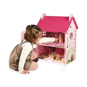 Janod Maisons De Poupées Et Accessoires>Maison de Poupée en Bois Mademoiselle pour Enfant