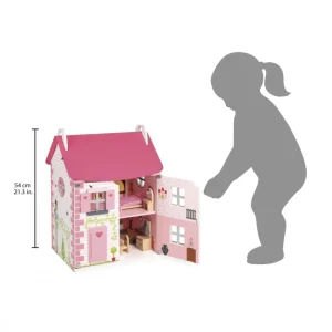 Janod Maisons De Poupées Et Accessoires>Maison de Poupée en Bois Mademoiselle pour Enfant
