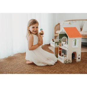 Small Foot Maisons De Poupées Et Accessoires>Maison de Poupée en Bois pour Enfant Duplex Urbain