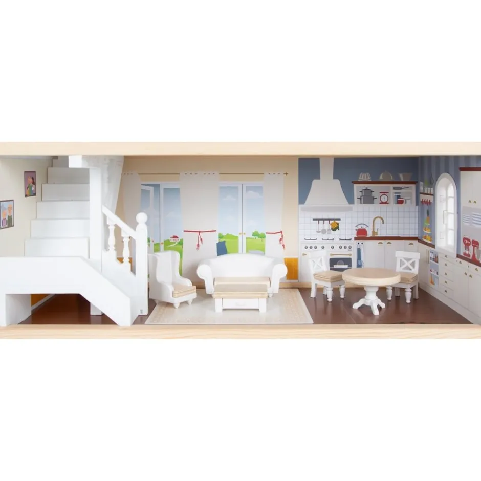 maison_de_poupe_pour_enfa_12.webp Small Foot Maisons De Poupées Et Accessoires>Maison de Poupée pour Enfants - Manoir